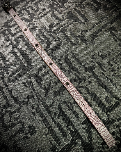 Tornado Mart Pink Croc Gem Belt