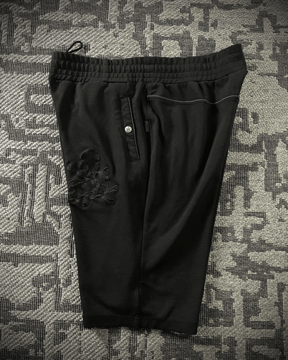 Roen White Leopard Skull Shorts