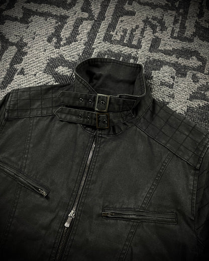 Schlüssel Back Lace Up Rider Faded Canvas Jacket