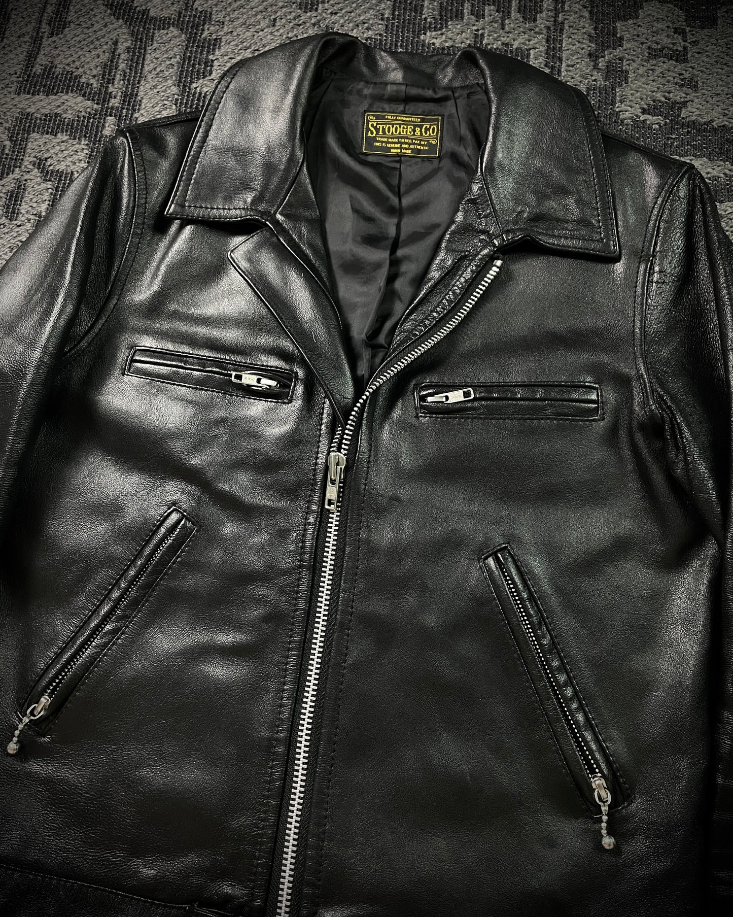 Stooge&Co Cowhide Riders Jacket