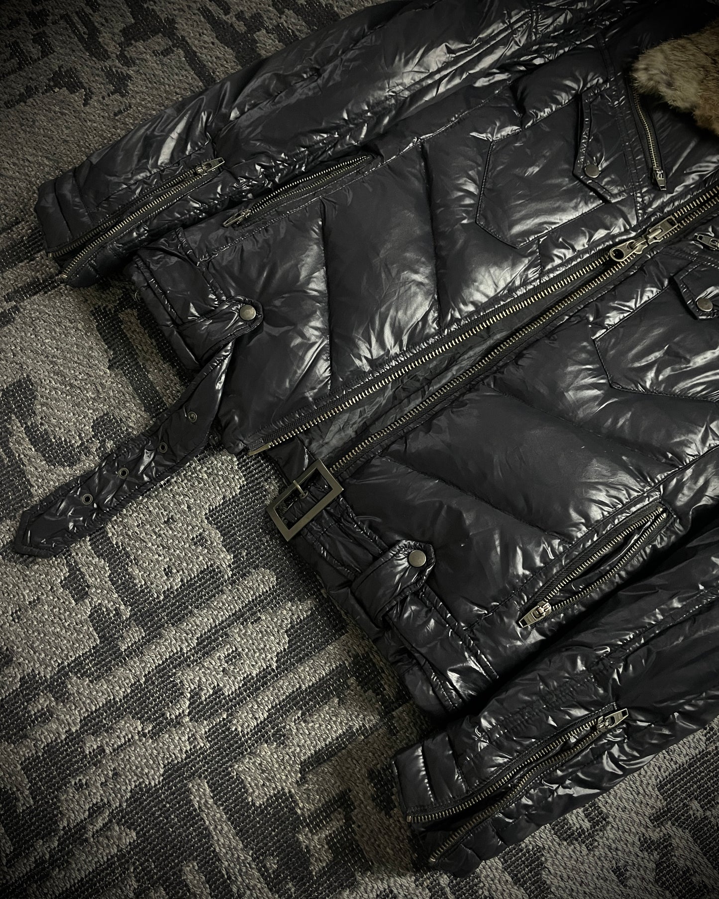 Jackrose Rabbit Fur Down Puffer Jacket