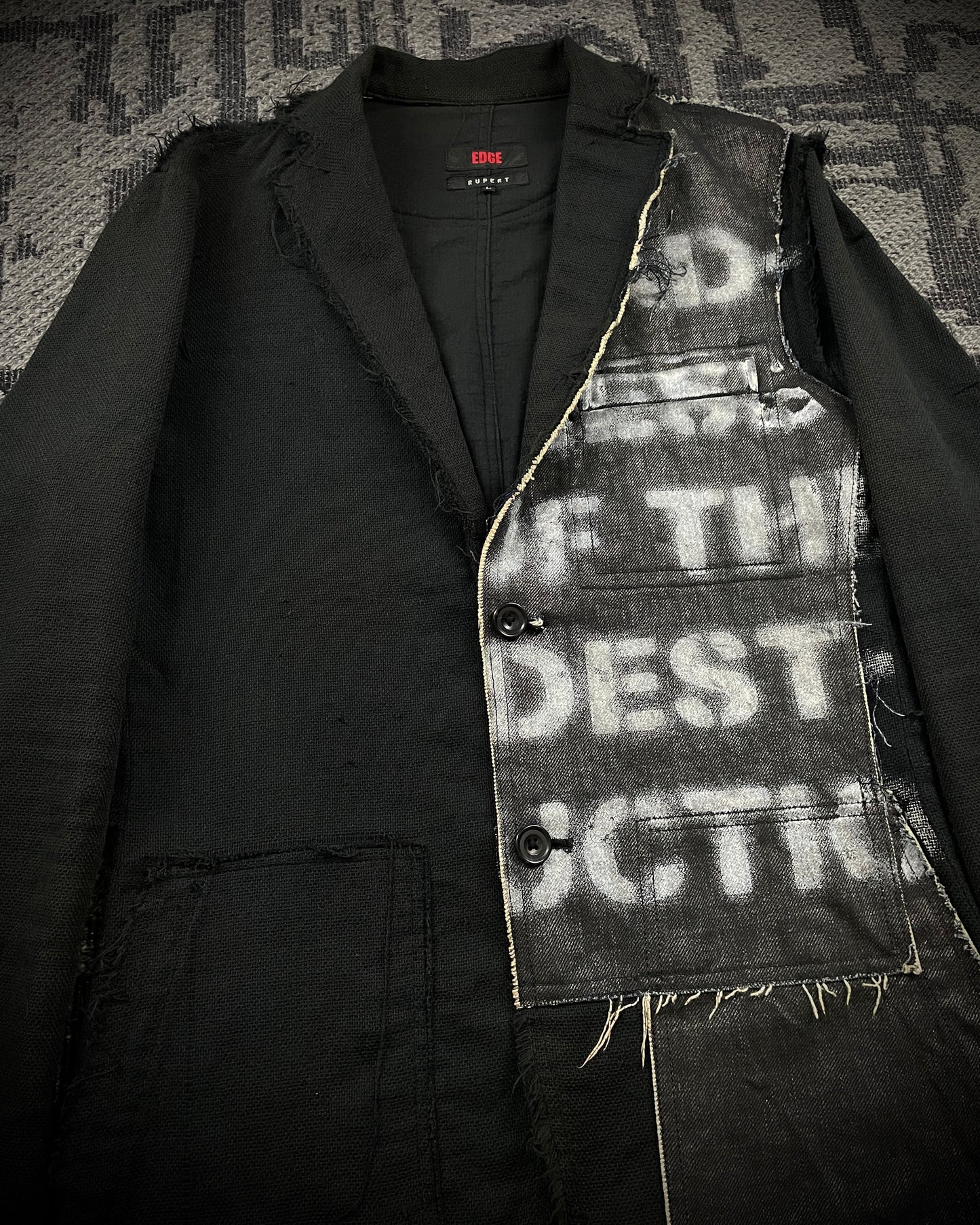 Edge Rupert Distressed Hybrid Blazer