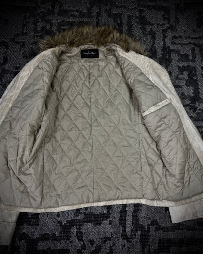 Tornado Mart Snow Leopard Sueded Jacket