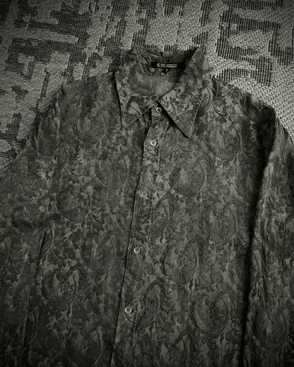 5351 Pour Les Hommes Tribal Embroidery Shirt