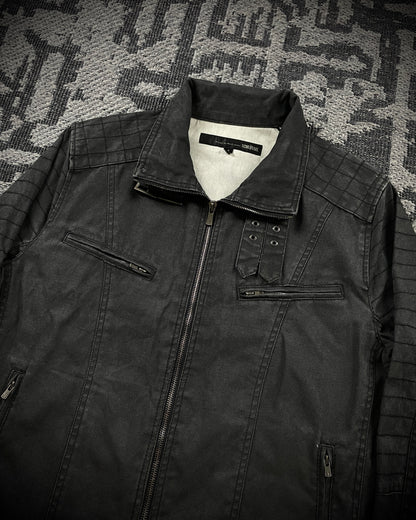 Schlüssel Back Lace Up Rider Faded Canvas Jacket