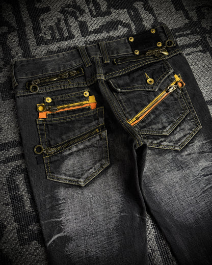 Semantic Design Multi Zip Bootcut Denim