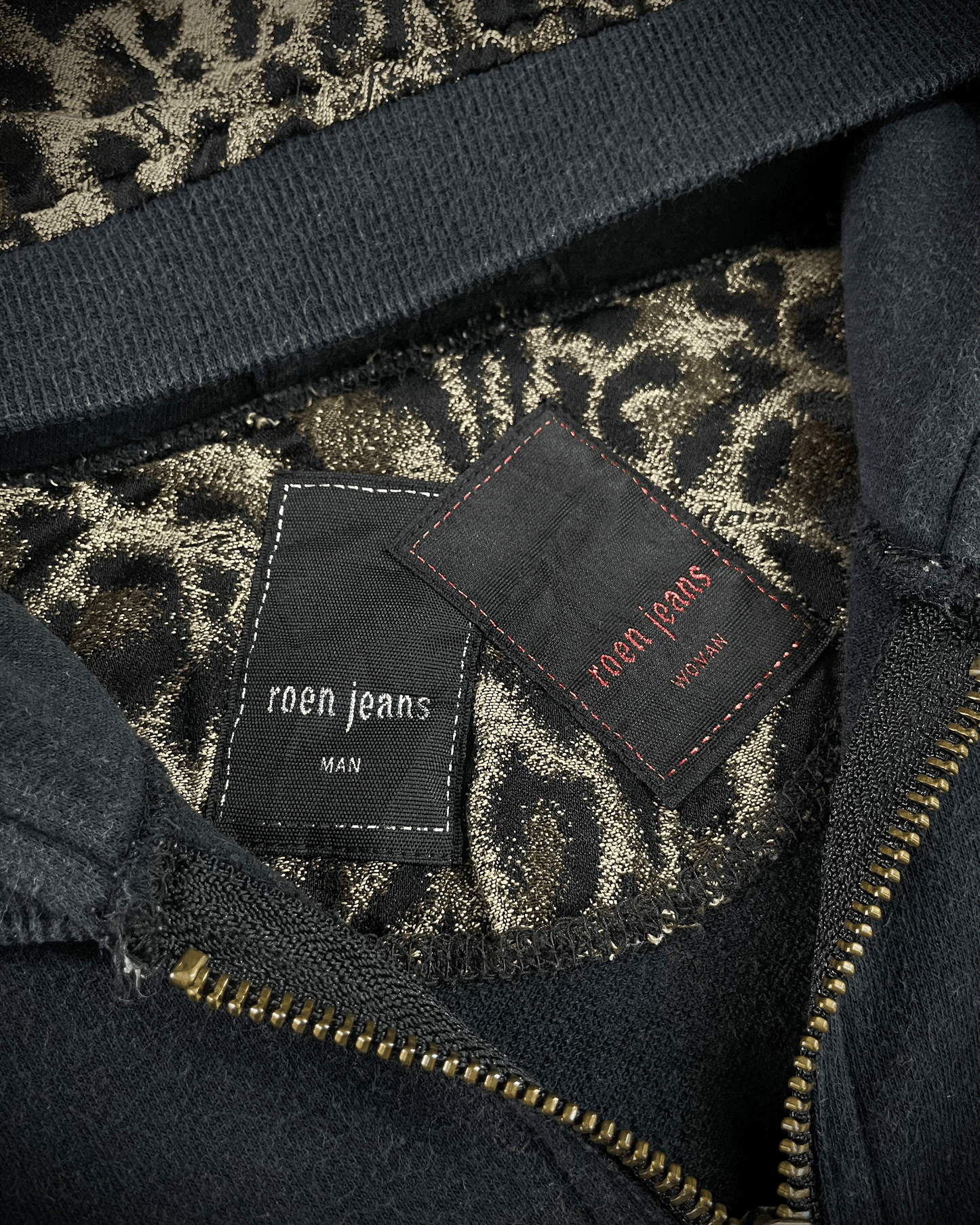 Roen Leopard Skull Hoodie