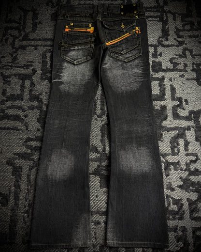 Semantic Design Multi Zip Bootcut Denim