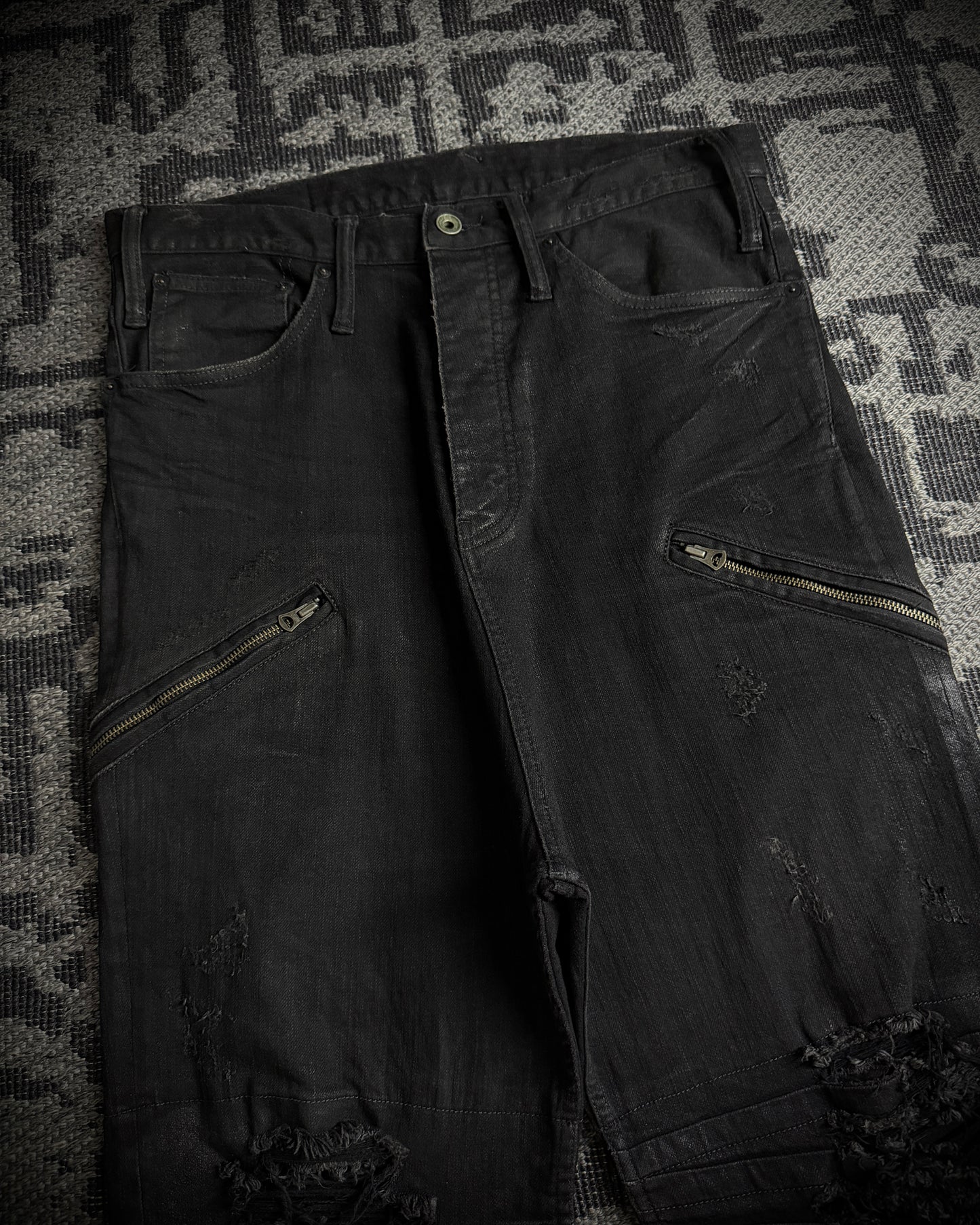 LGB Waxed Distressed Sarrouel Denim