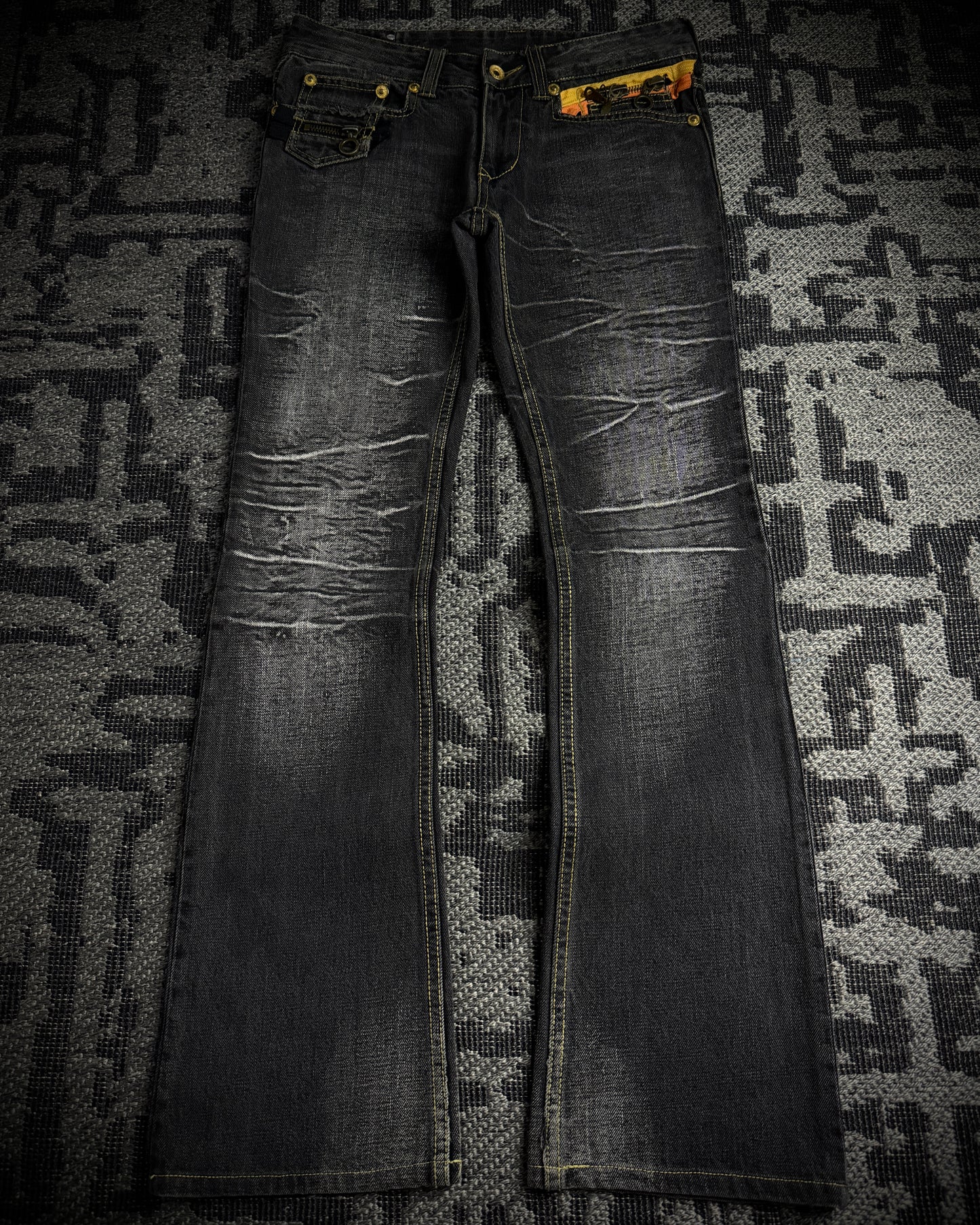 Semantic Design Multi Zip Bootcut Denim