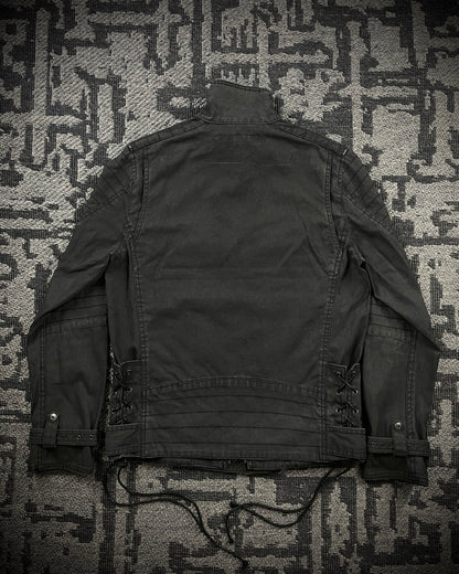 Schlüssel Back Lace Up Rider Faded Canvas Jacket