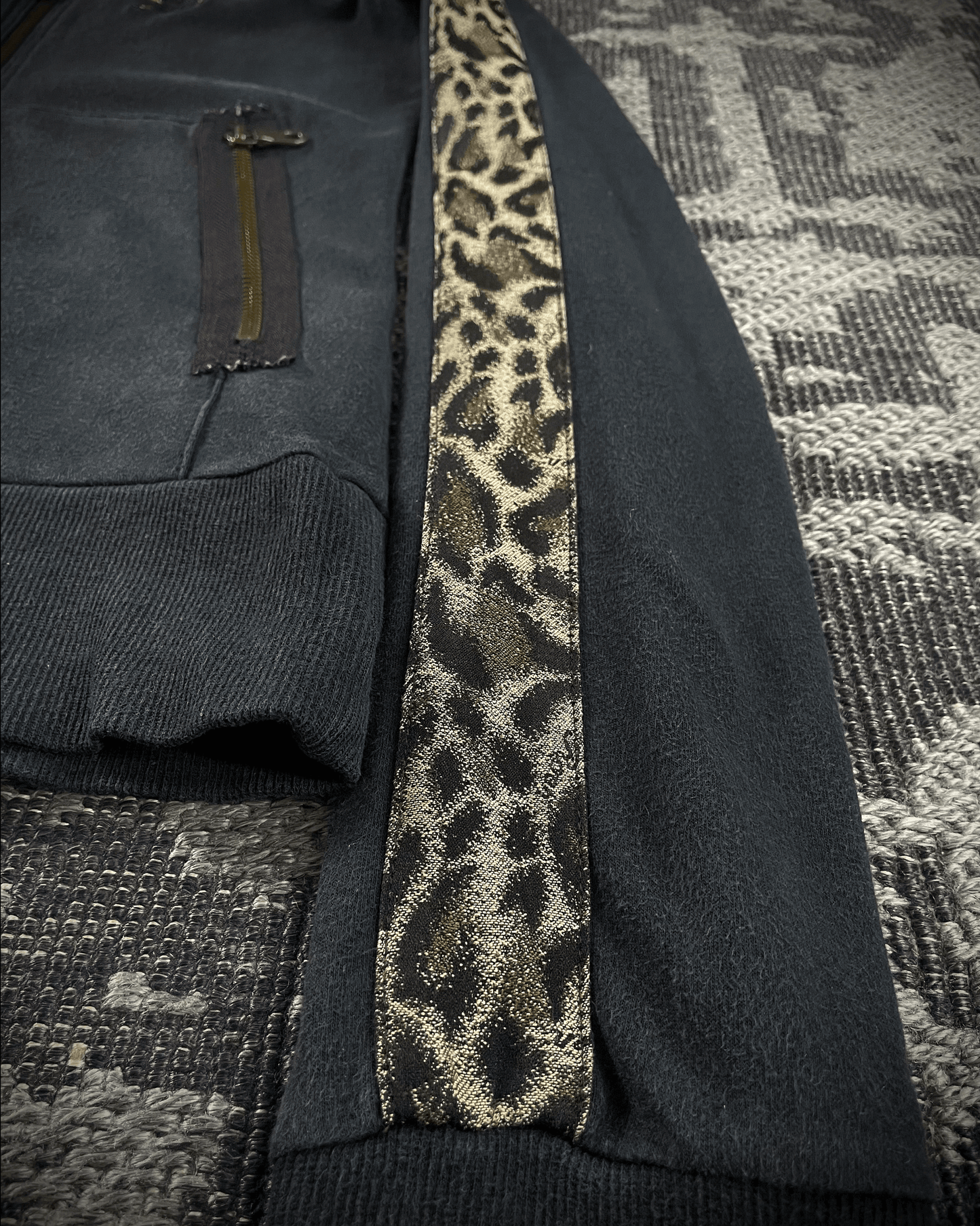 Roen Leopard Skull Hoodie