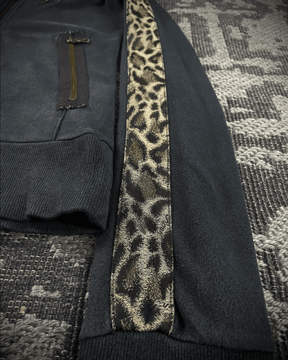 Roen Leopard Skull Hoodie