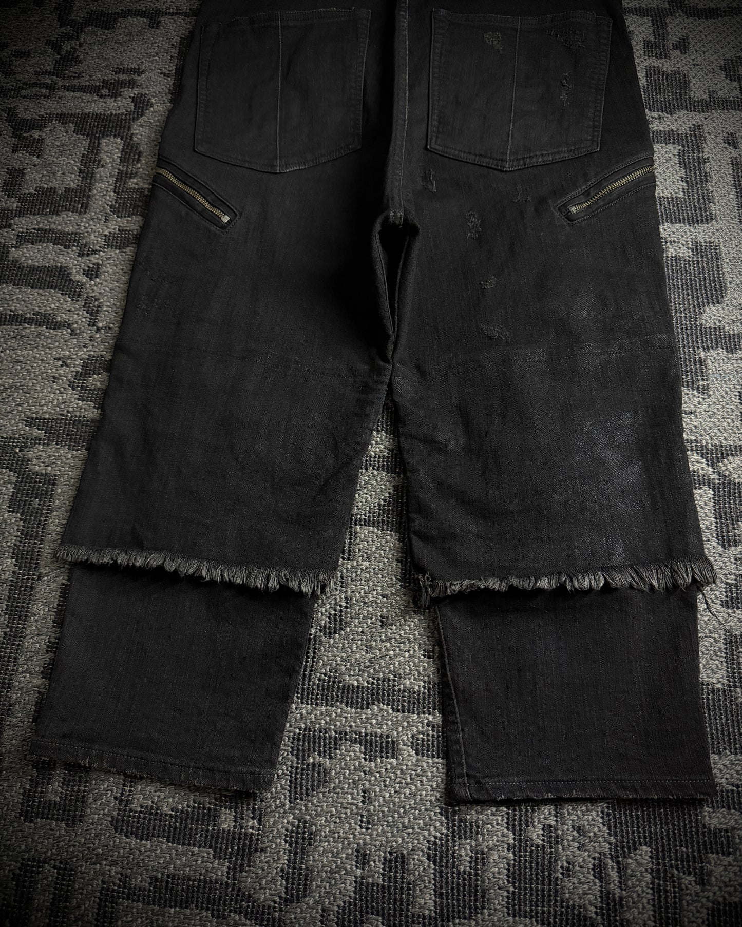 LGB Waxed Distressed Sarrouel Denim