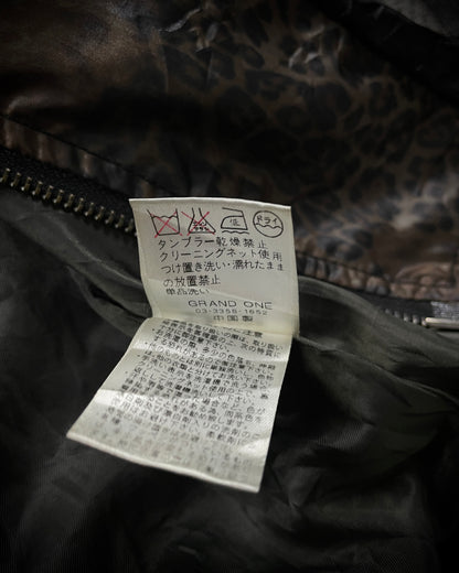 LA GATE Leopard Layered Hidden Hood