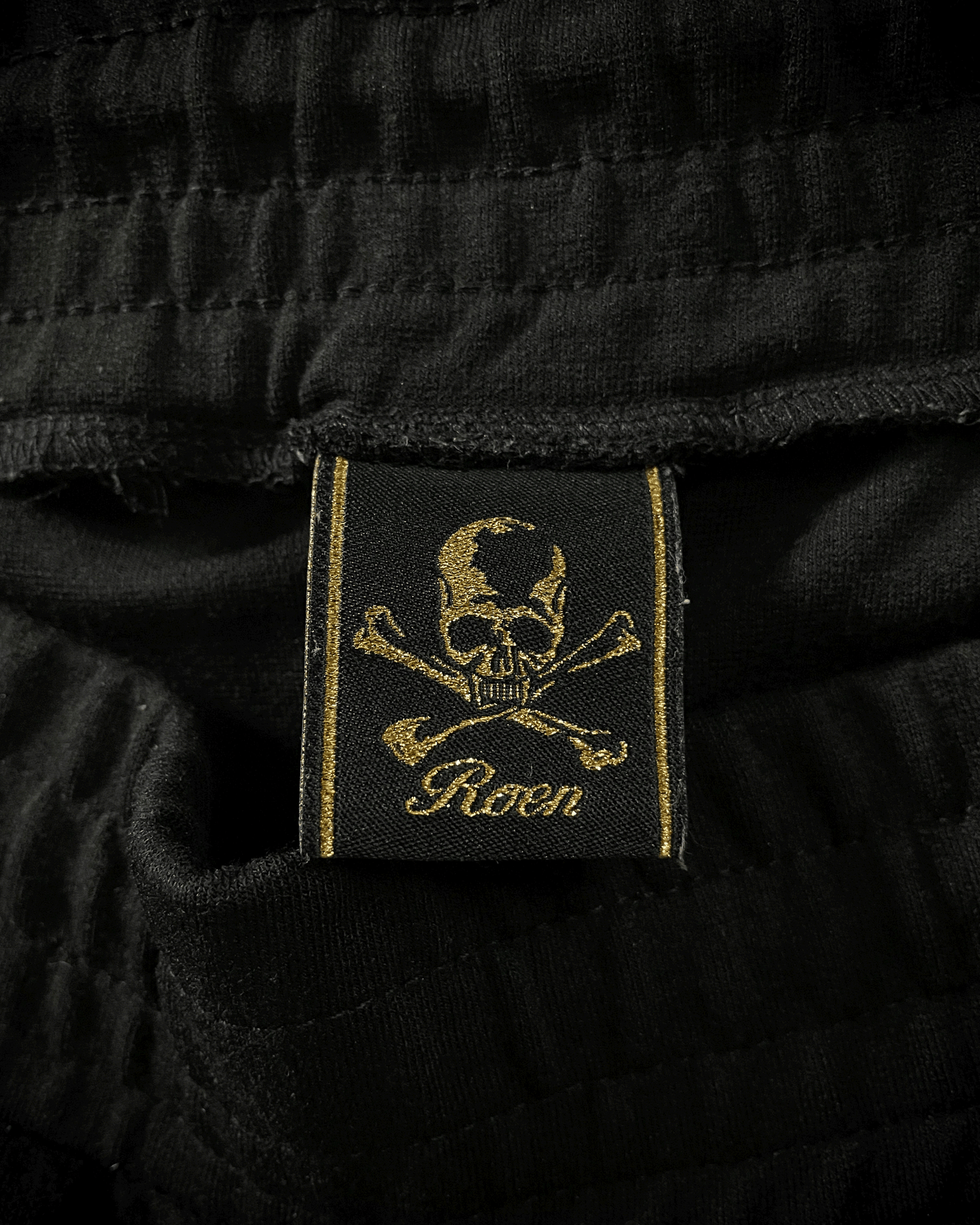 Roen White Leopard Skull Shorts