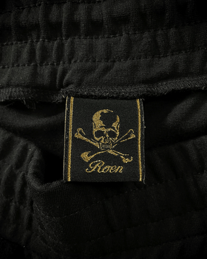 Roen White Leopard Skull Shorts