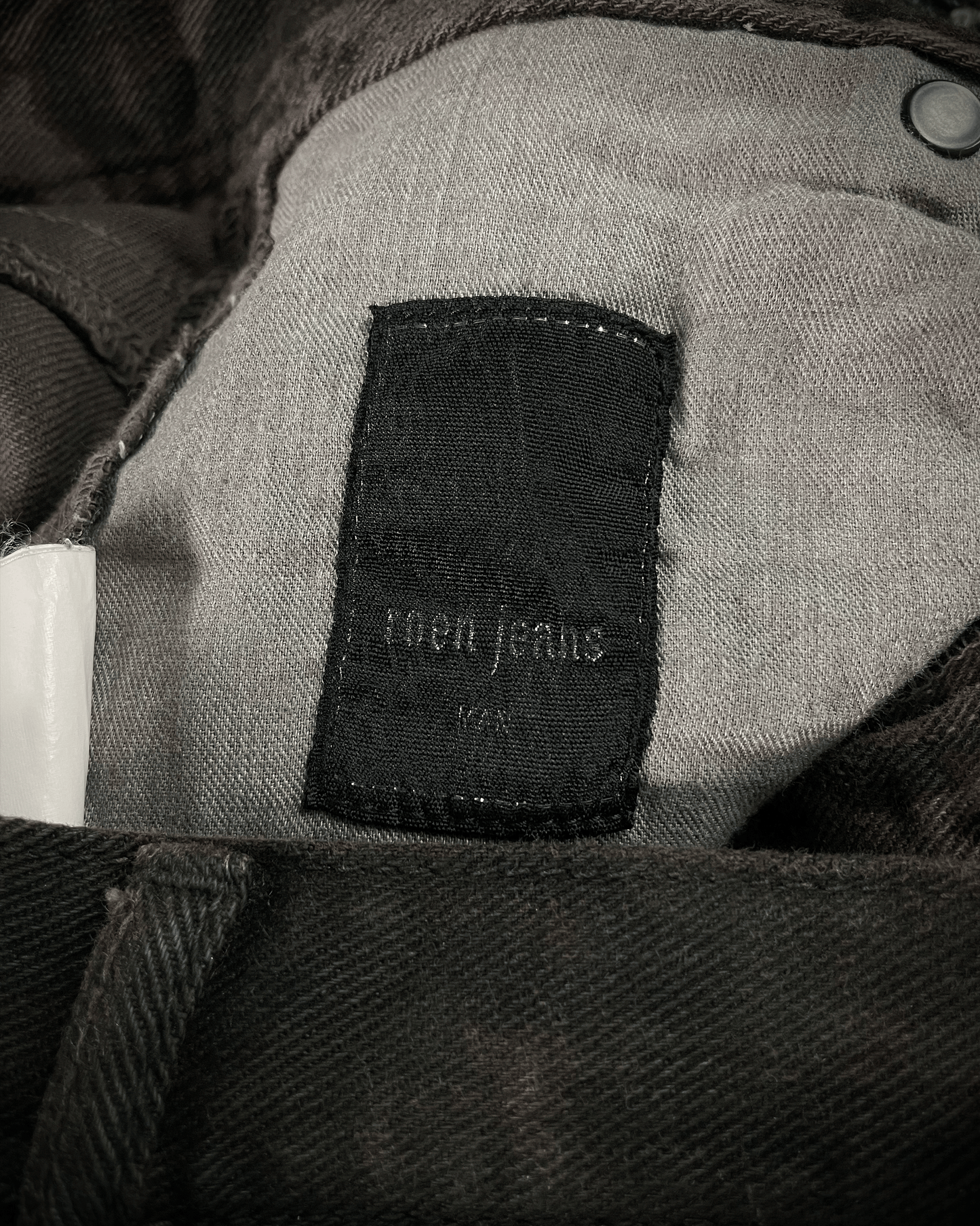 Roen Leopard Waxed Jeans