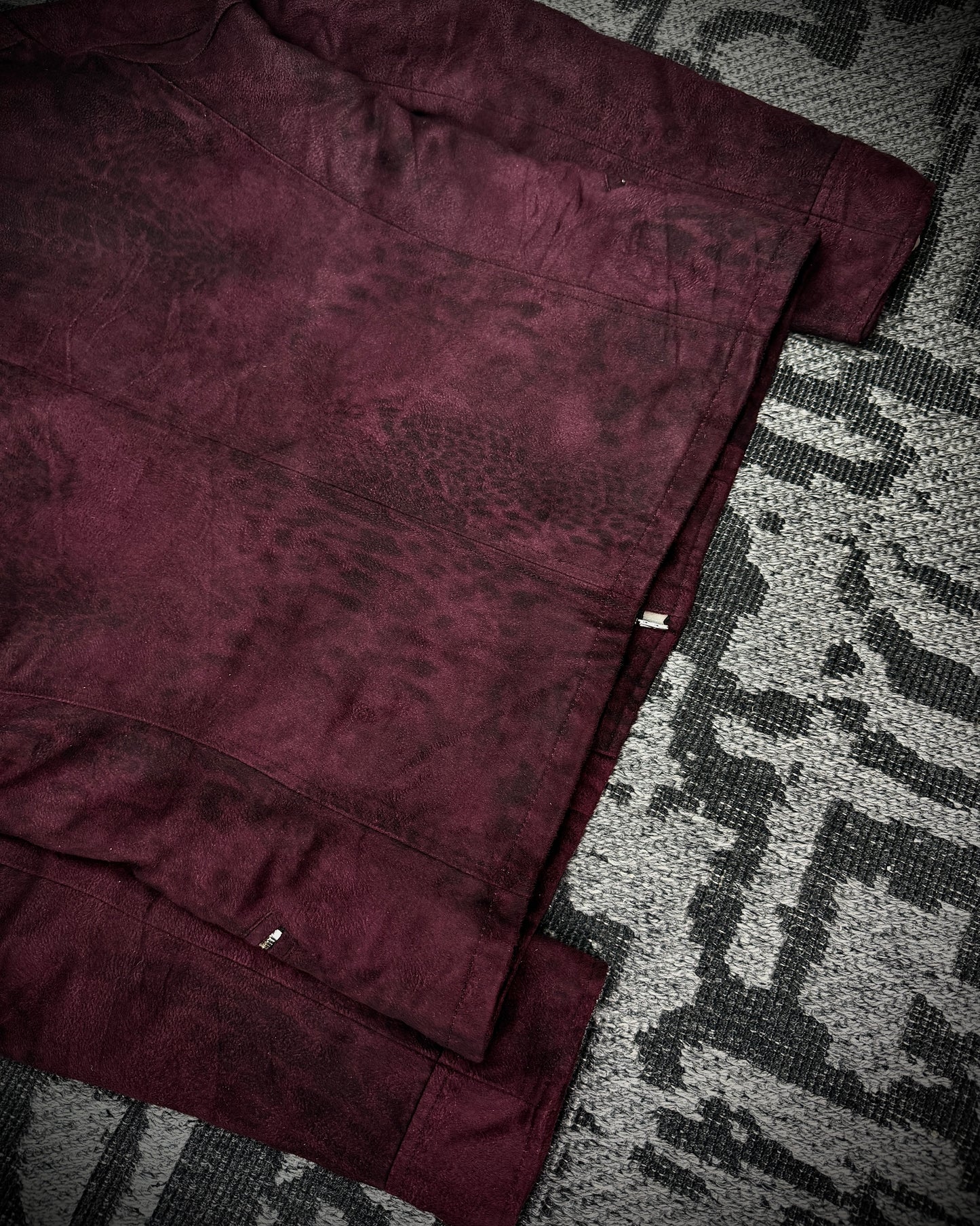 Tornado Mart Wine Leopard Sueded Jacket