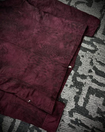 Tornado Mart Wine Leopard Sueded Jacket