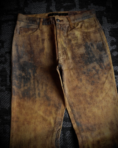 SCHLÜSSEL Burnt Effect Bootcut Pants