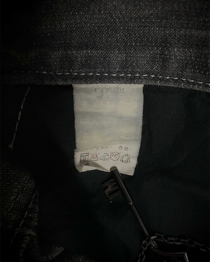 Lowbox Double Waisted Lace Up Flared Jeans