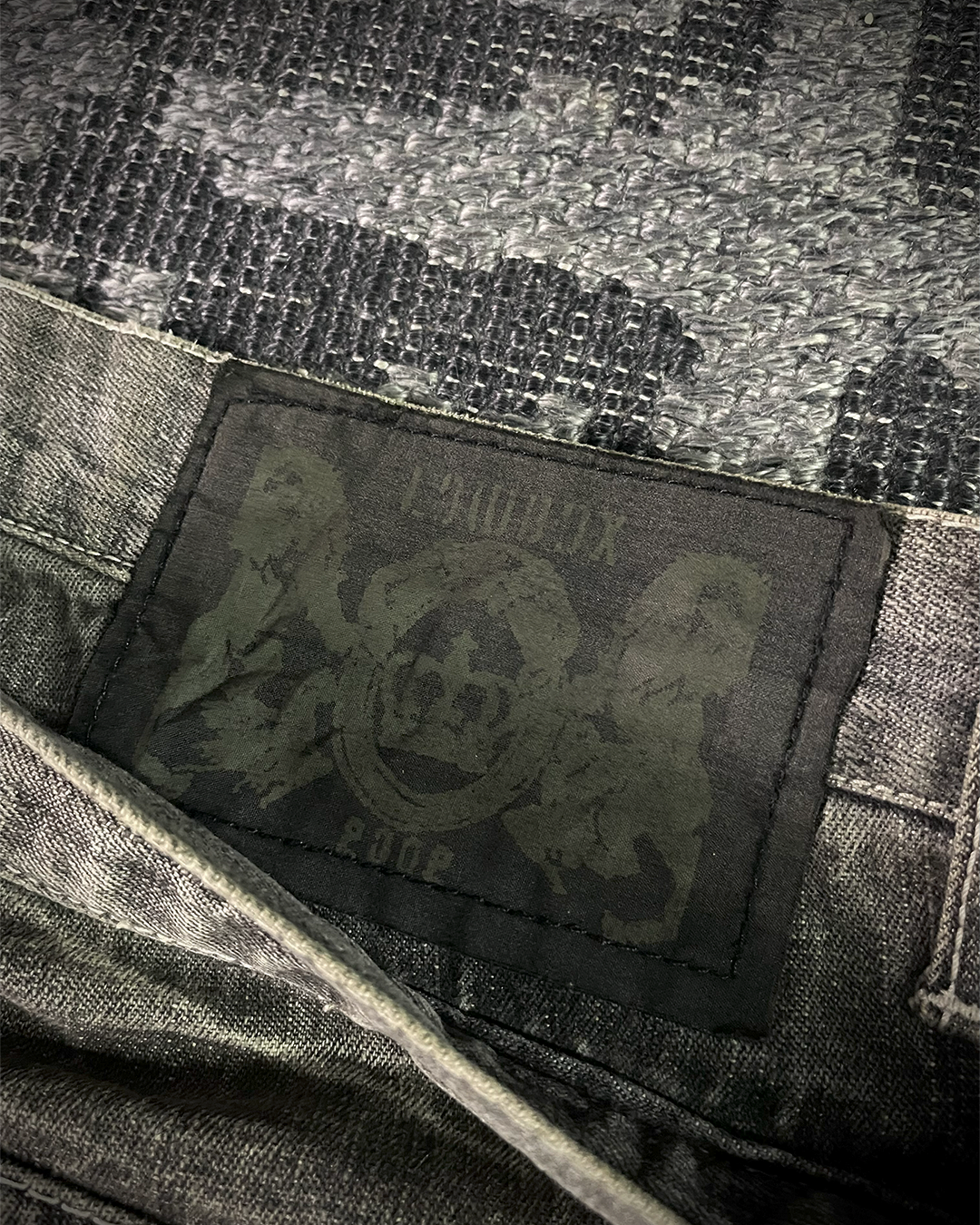 Lowbox Double Waisted Lace Up Flared Jeans