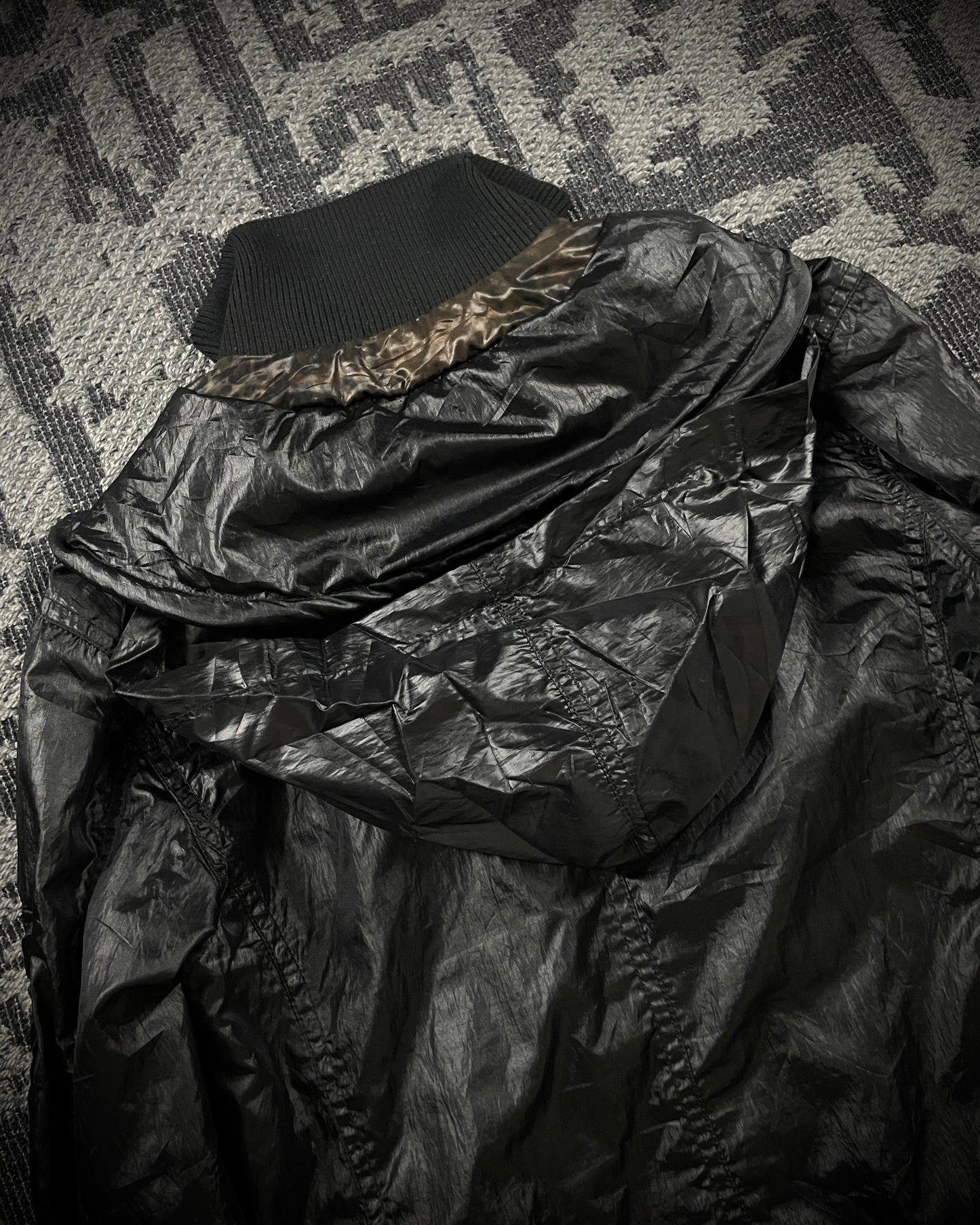 LA GATE Leopard Layered Hidden Hood