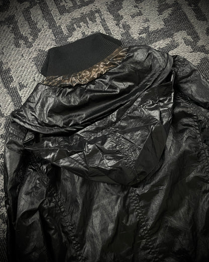 LA GATE Leopard Layered Hidden Hood