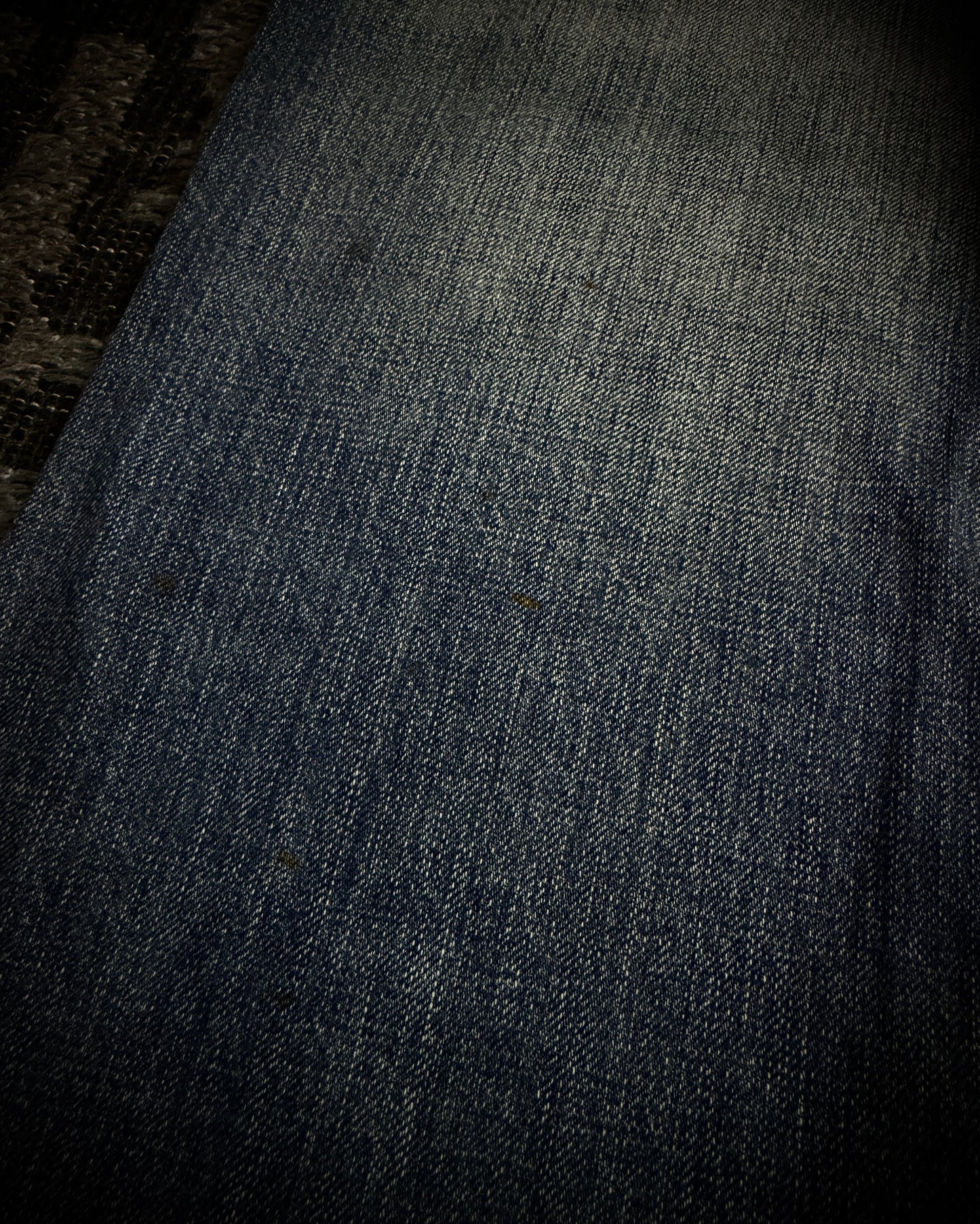 Tornado Mart Studded Distressed Flare Denim