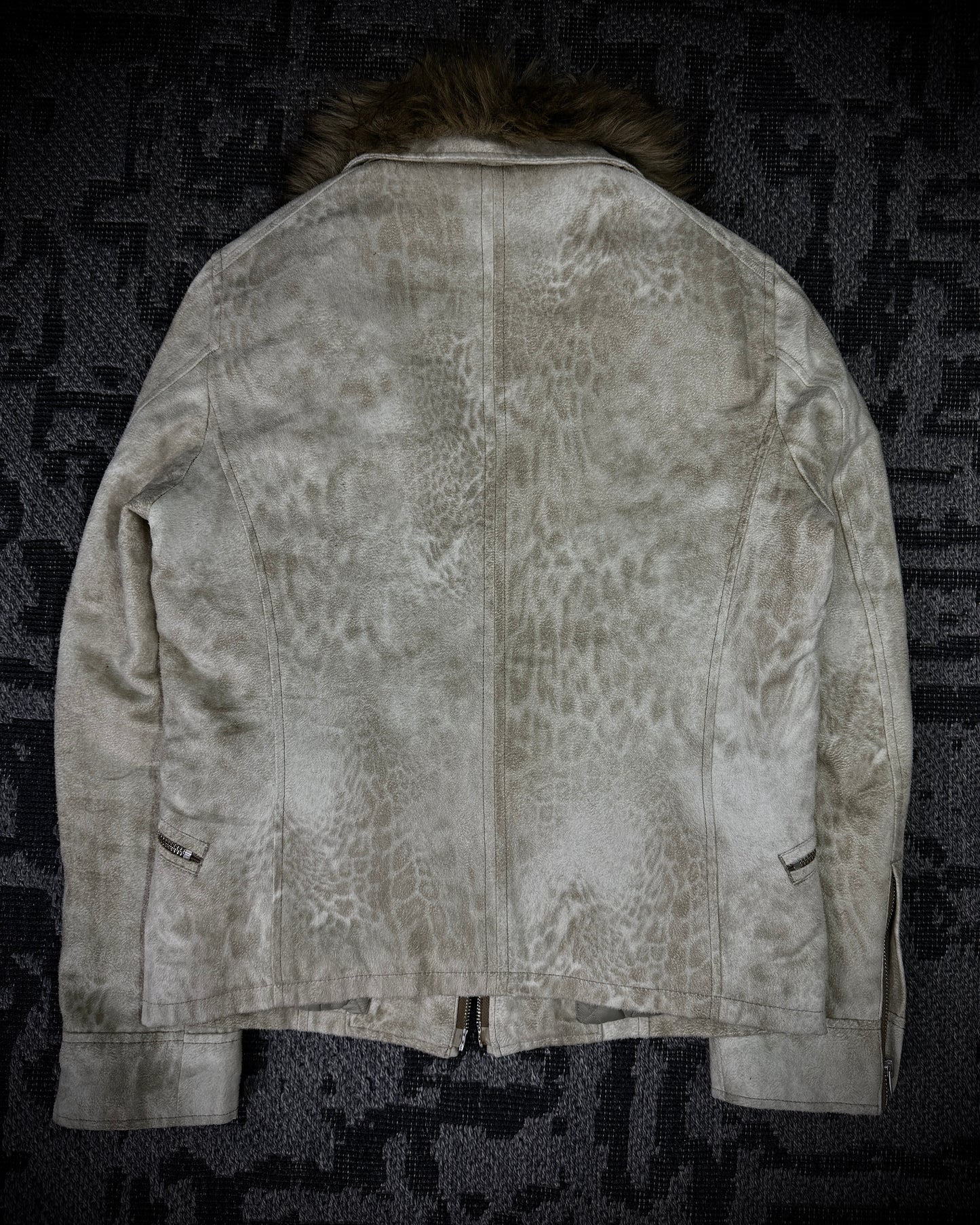 Tornado Mart Snow Leopard Sueded Jacket