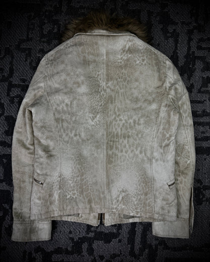 Tornado Mart Snow Leopard Sueded Jacket