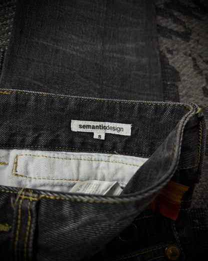 Semantic Design Multi Zip Bootcut Denim