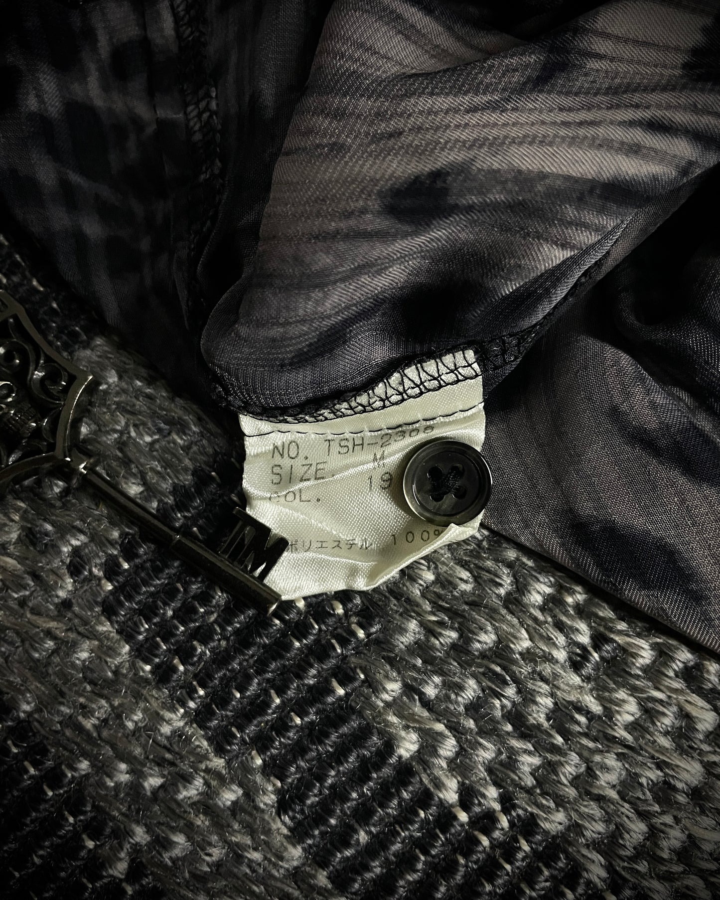 Tornado Mart White Leopard Sheer Shirt