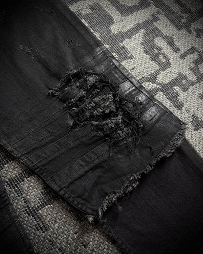 LGB Waxed Distressed Sarrouel Denim