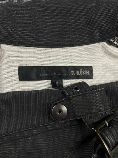 Schlüssel Back Lace Up Rider Faded Canvas Jacket