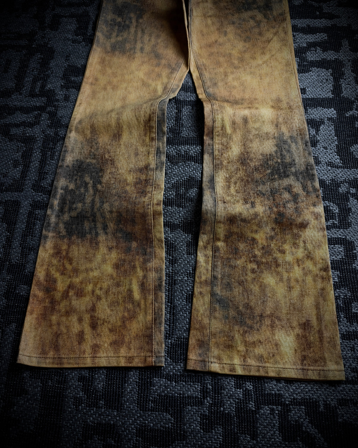 SCHLÜSSEL Burnt Effect Bootcut Pants