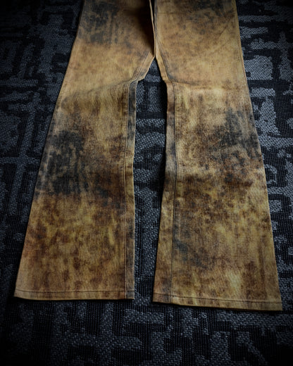 SCHLÜSSEL Burnt Effect Bootcut Pants