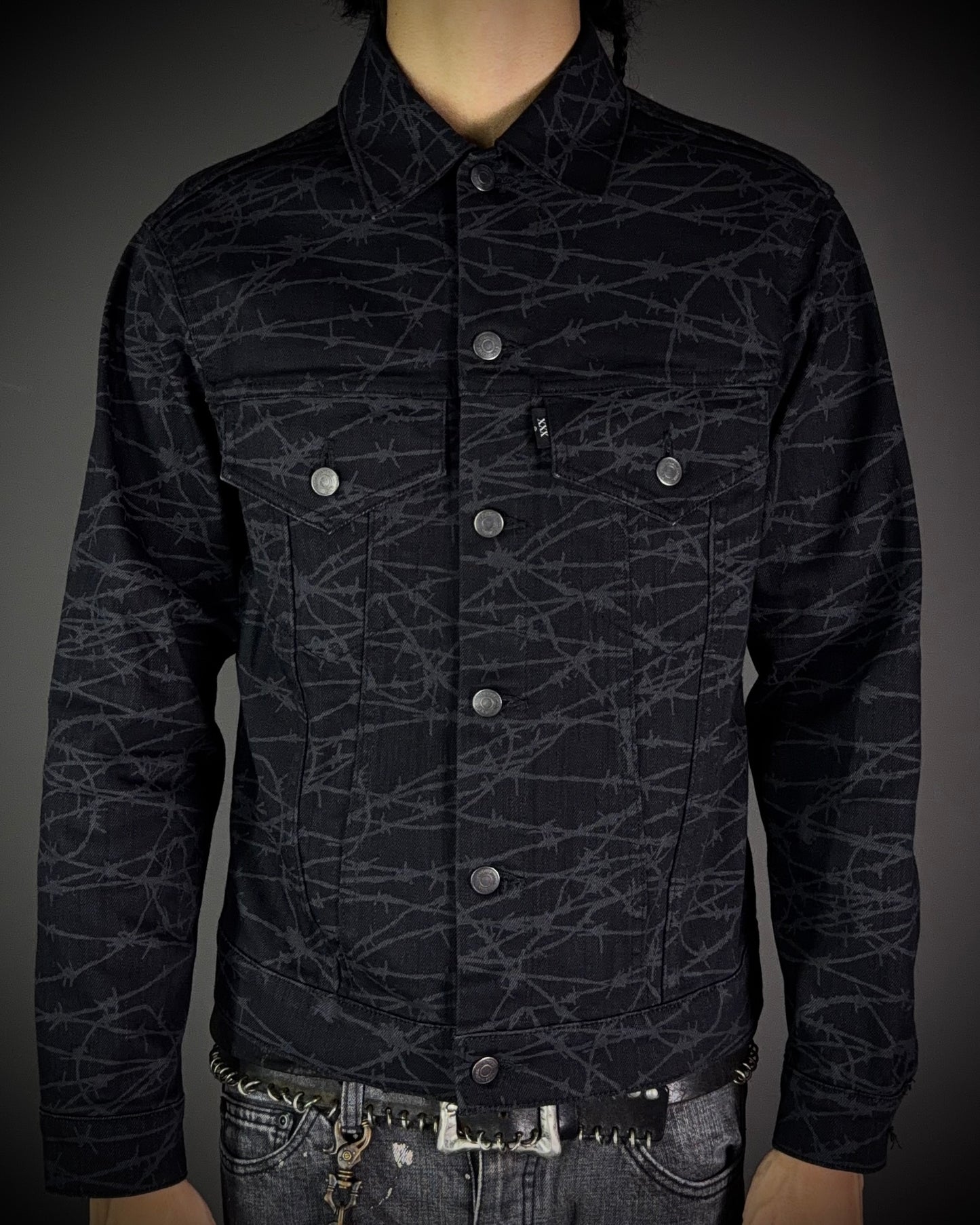 Hysteric Glamour Barbed Wire Trucker Jacket