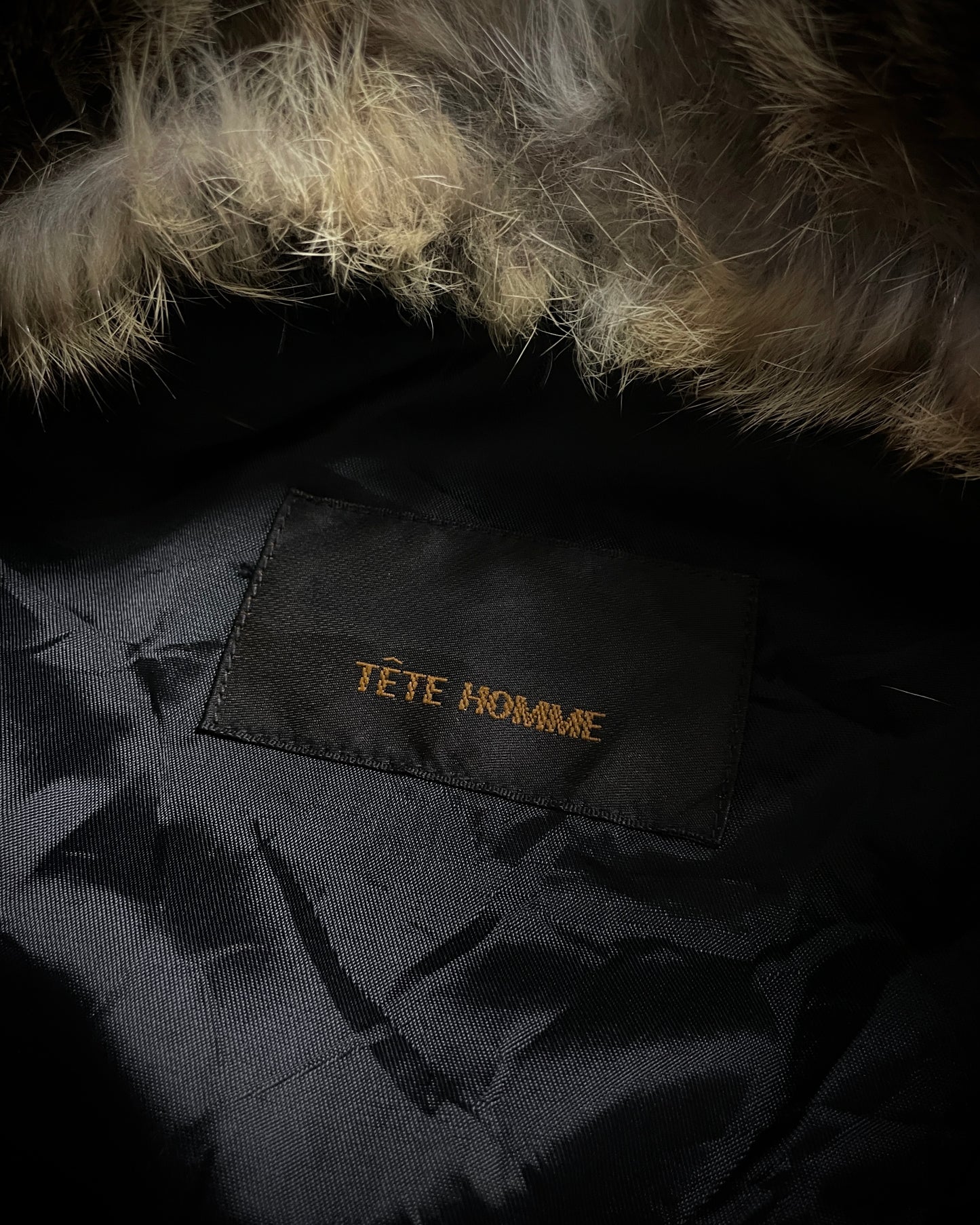 Tete Homme Sheep Skin Rabbit Fur Rider Jacket