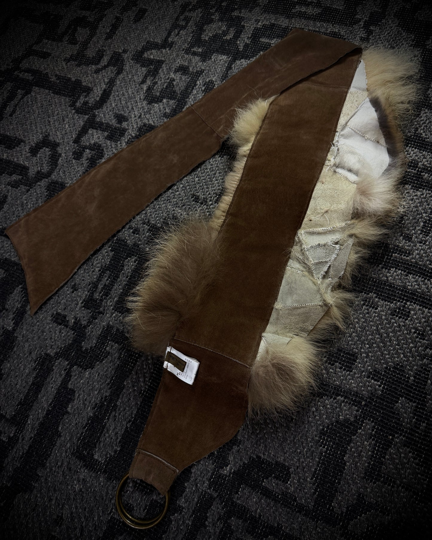 GOA Mixed Real Fur Wrap Belt