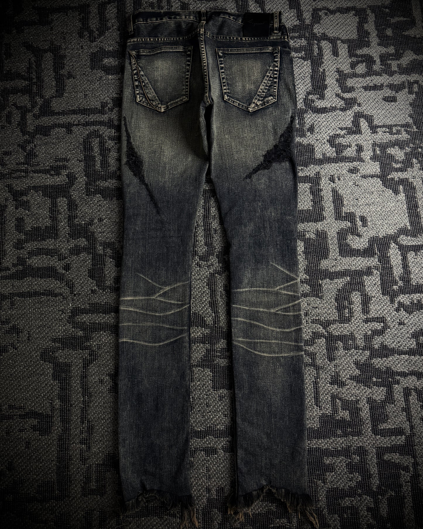 Fagassent Toshiki Aoki EMERALD Blow Cut Destroyed Stretch Denim