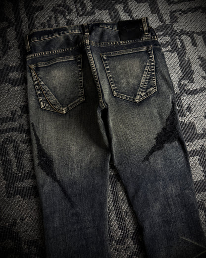 Fagassent Toshiki Aoki EMERALD Blow Cut Destroyed Stretch Denim