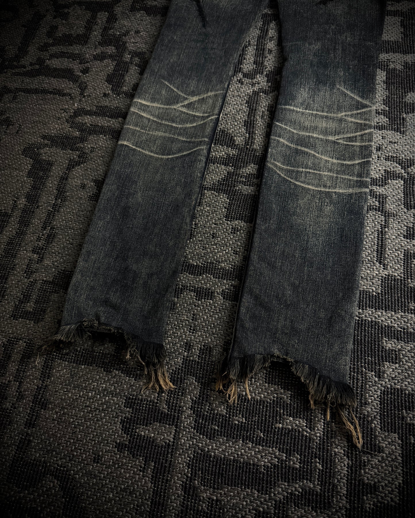 Fagassent Toshiki Aoki EMERALD Blow Cut Destroyed Stretch Denim