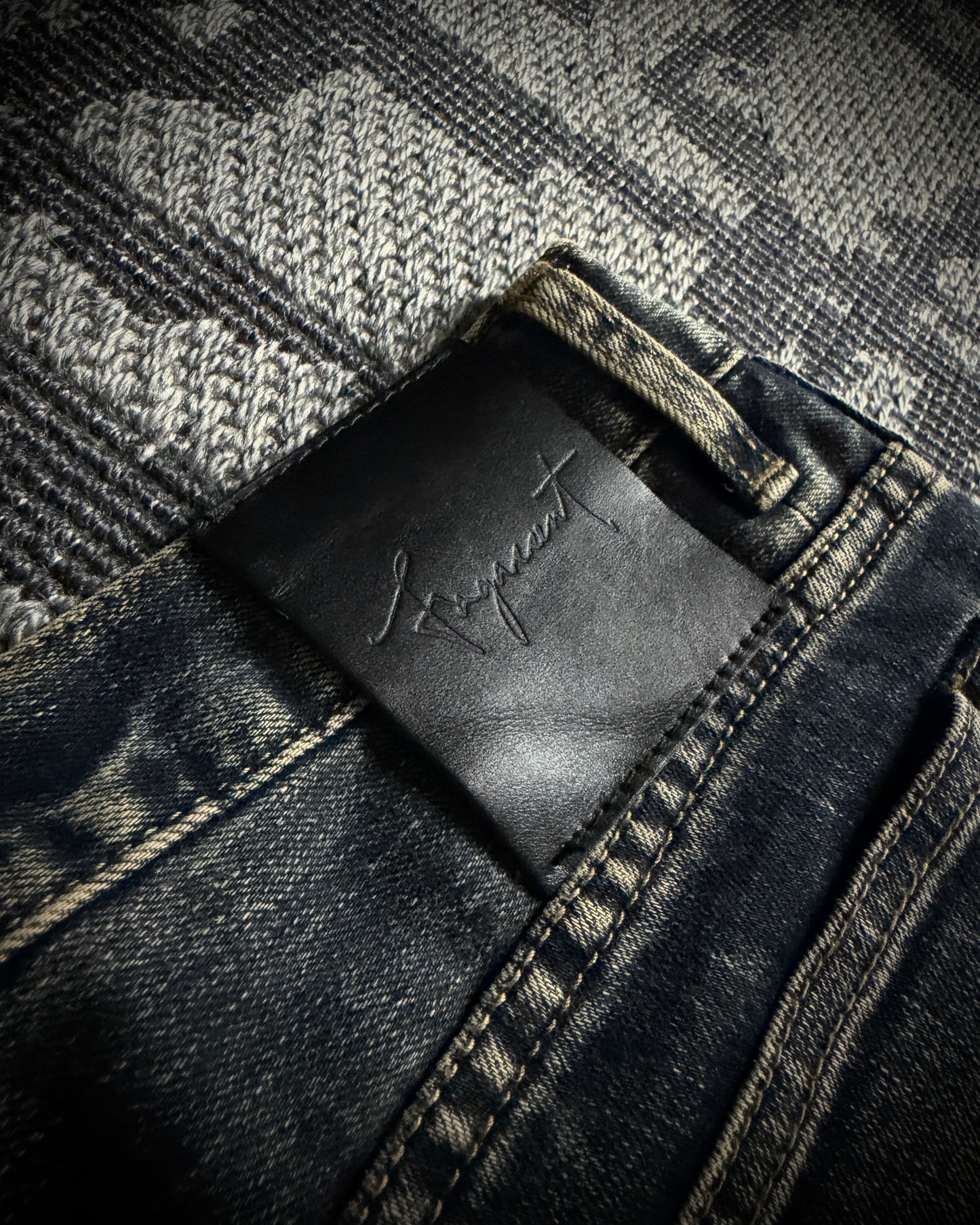 Fagassent Toshiki Aoki EMERALD Blow Cut Destroyed Stretch Denim