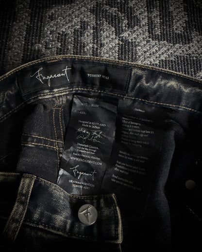 Fagassent Toshiki Aoki EMERALD Blow Cut Destroyed Stretch Denim