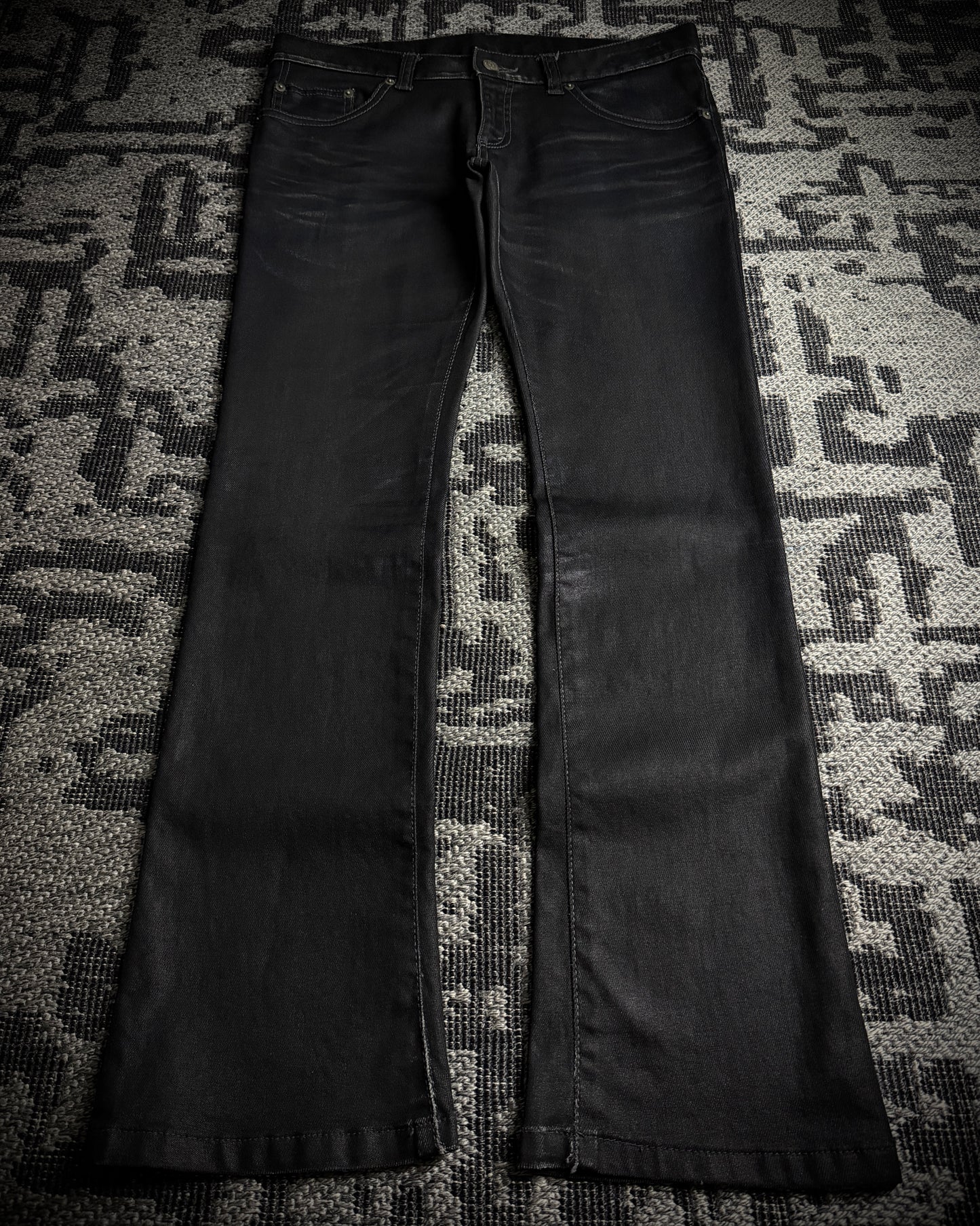 Tornado Mart Coated Twill Bootcut Pants