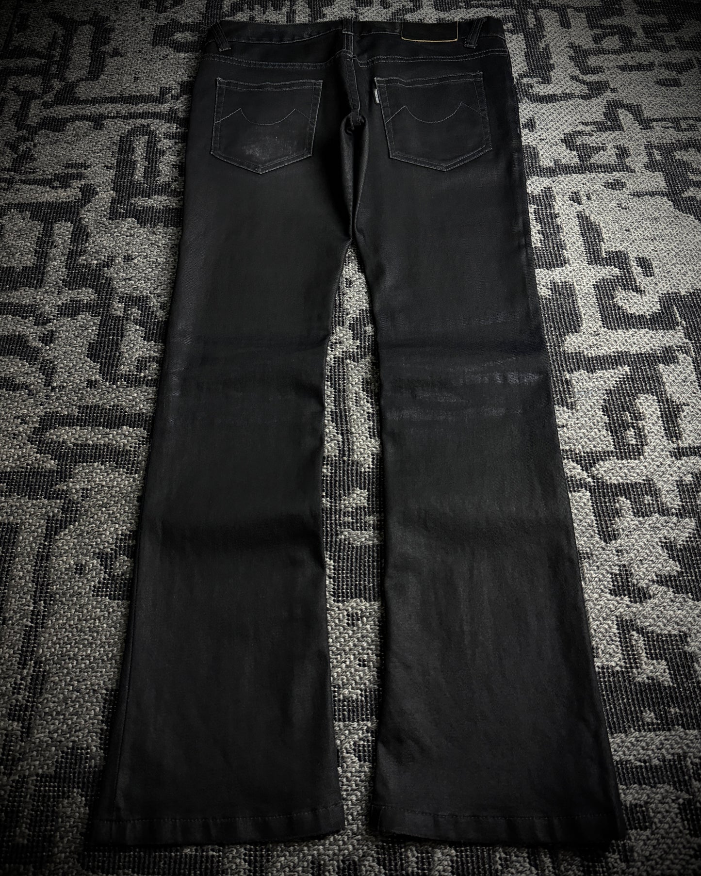 Tornado Mart Coated Twill Bootcut Pants