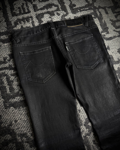 Tornado Mart Coated Twill Bootcut Pants