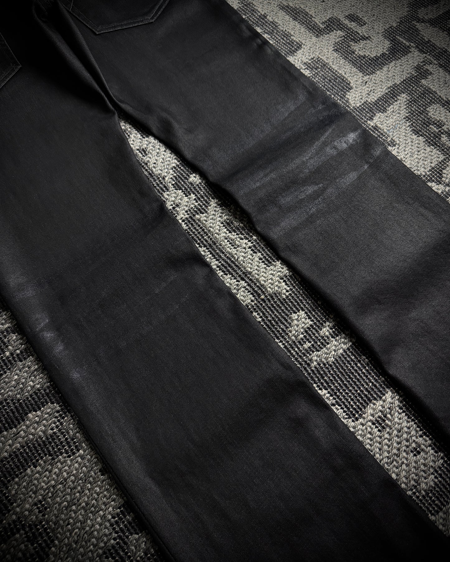 Tornado Mart Coated Twill Bootcut Pants